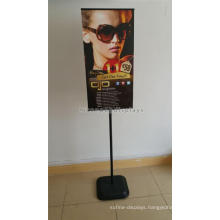 New Metal Base Pvc Signage Floor Standing Optical Retail Shop Pop Poster Board Stands Display Stand